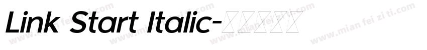 Link Start Italic字体转换